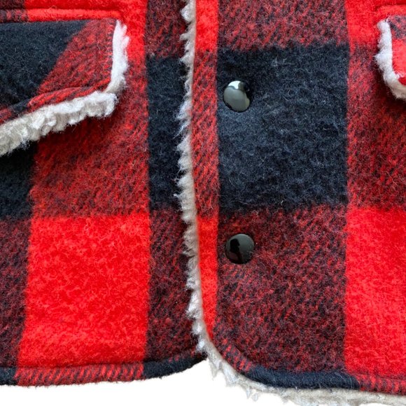 VINTAGE VANDERBILT Mark of Excellence RARE Red Plaid Wool Vest Women's Sml - Picture 4 of 8